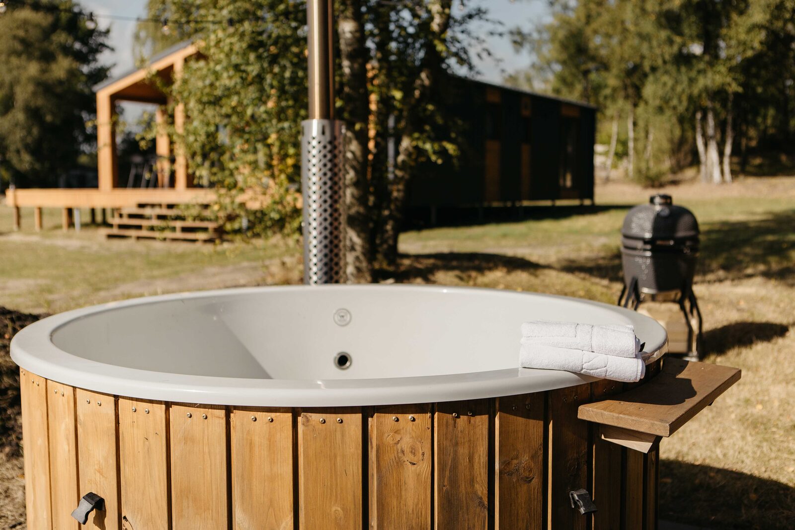 Lake House Scandi mit Hottub | 5 pers. 