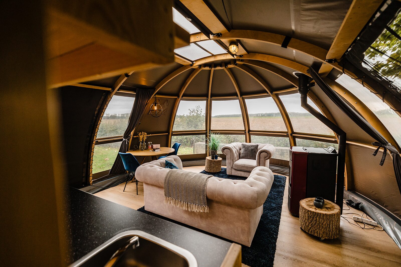 Panorama Dome met privé hottub