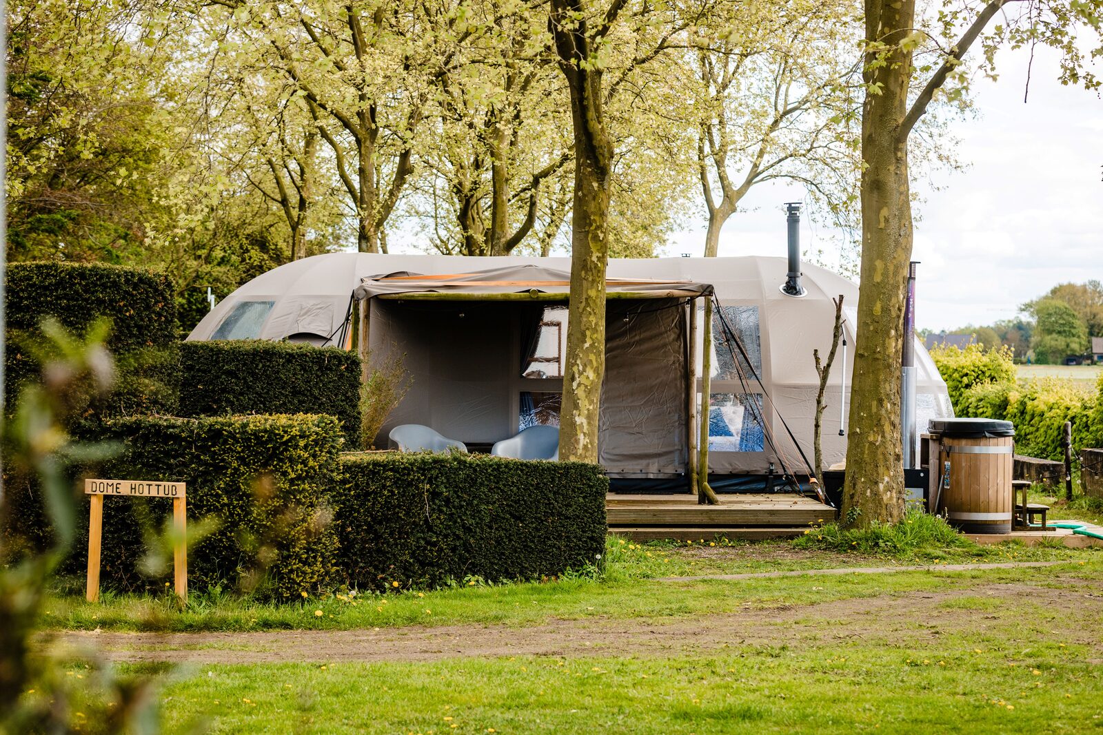 Panorama Dome met privé hottub