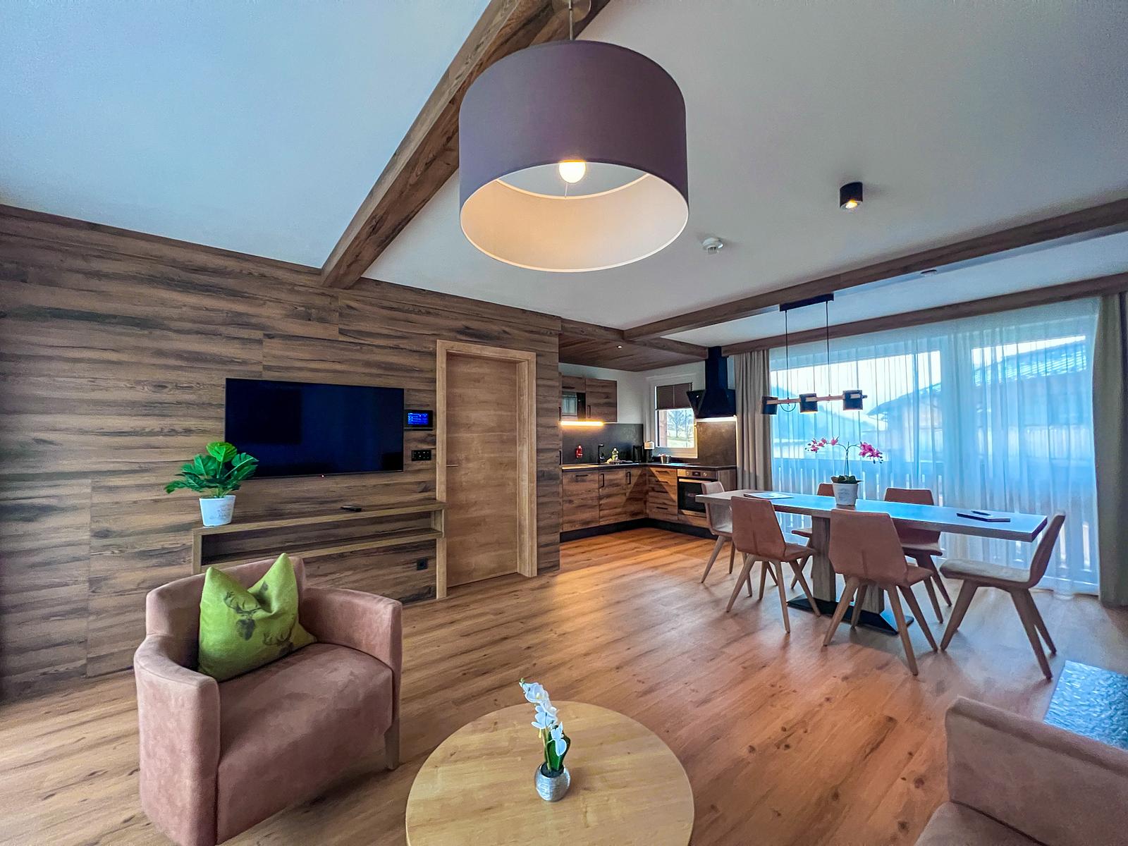 Alpen Appartement voor 4–6 personen, ca. 75 m², 2 slaapkamers & 2 badkamers