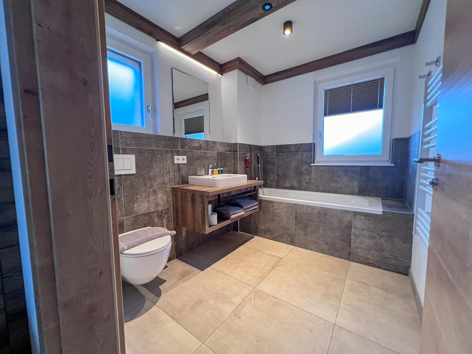 Alpen Appartement voor 4–6 personen, ca. 75 m², 2 slaapkamers & 2 badkamers