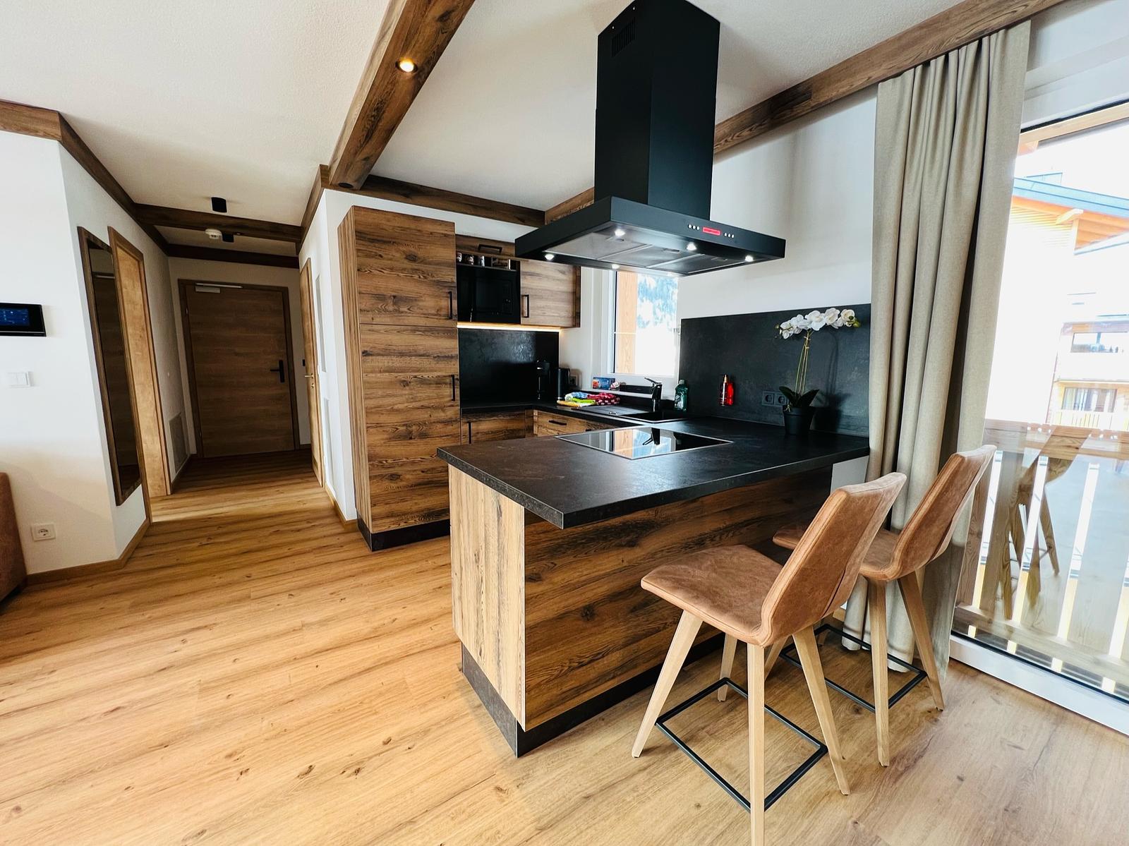 Alpen Appartement voor 6–8 personen, ca. 100 m², 3 slaapkamers, privé sauna
