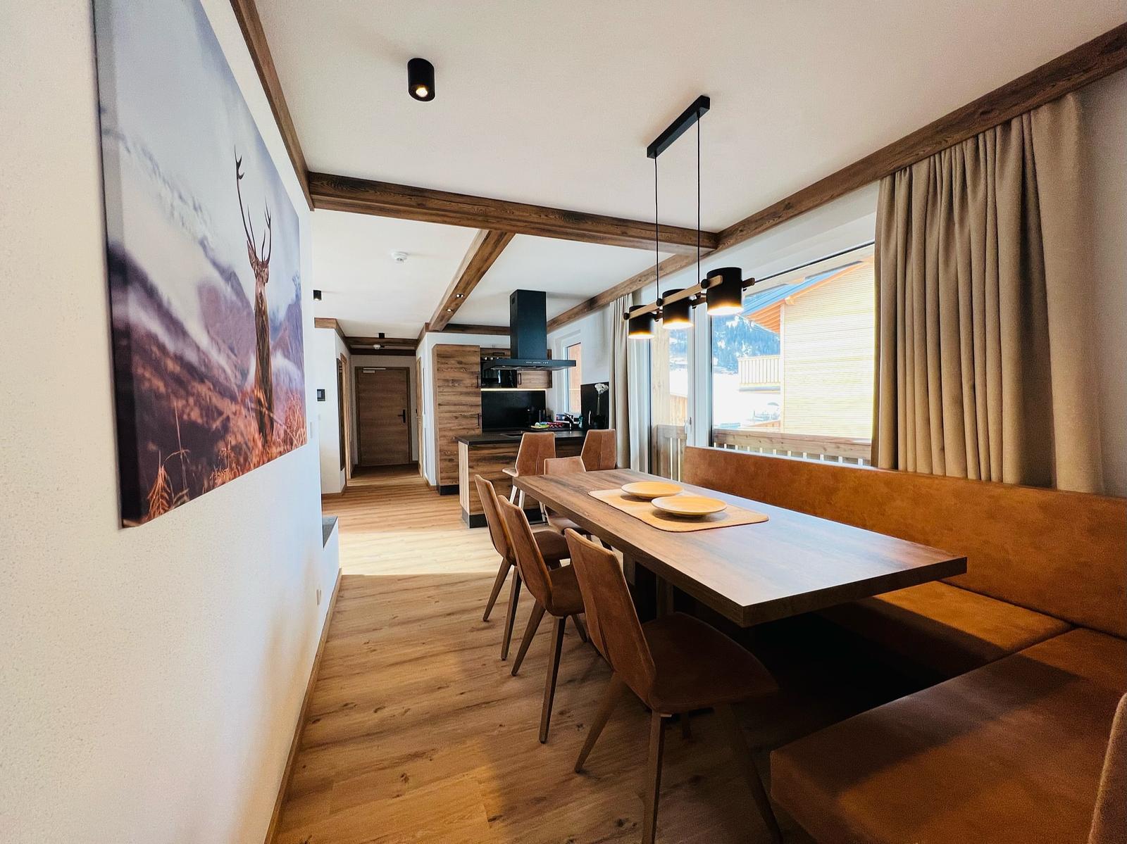 Alpen Penthouse voor 6–8 personen, ca. 100 m², sauna & open haard