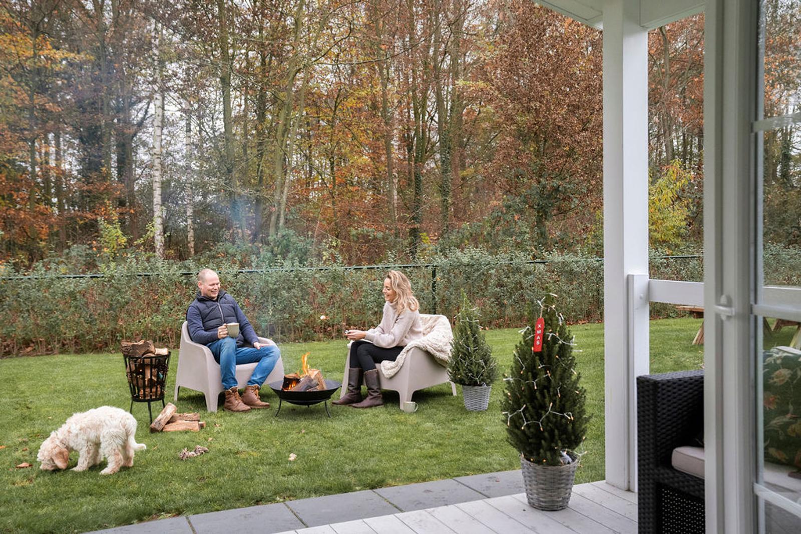 Verandachalet met hottub