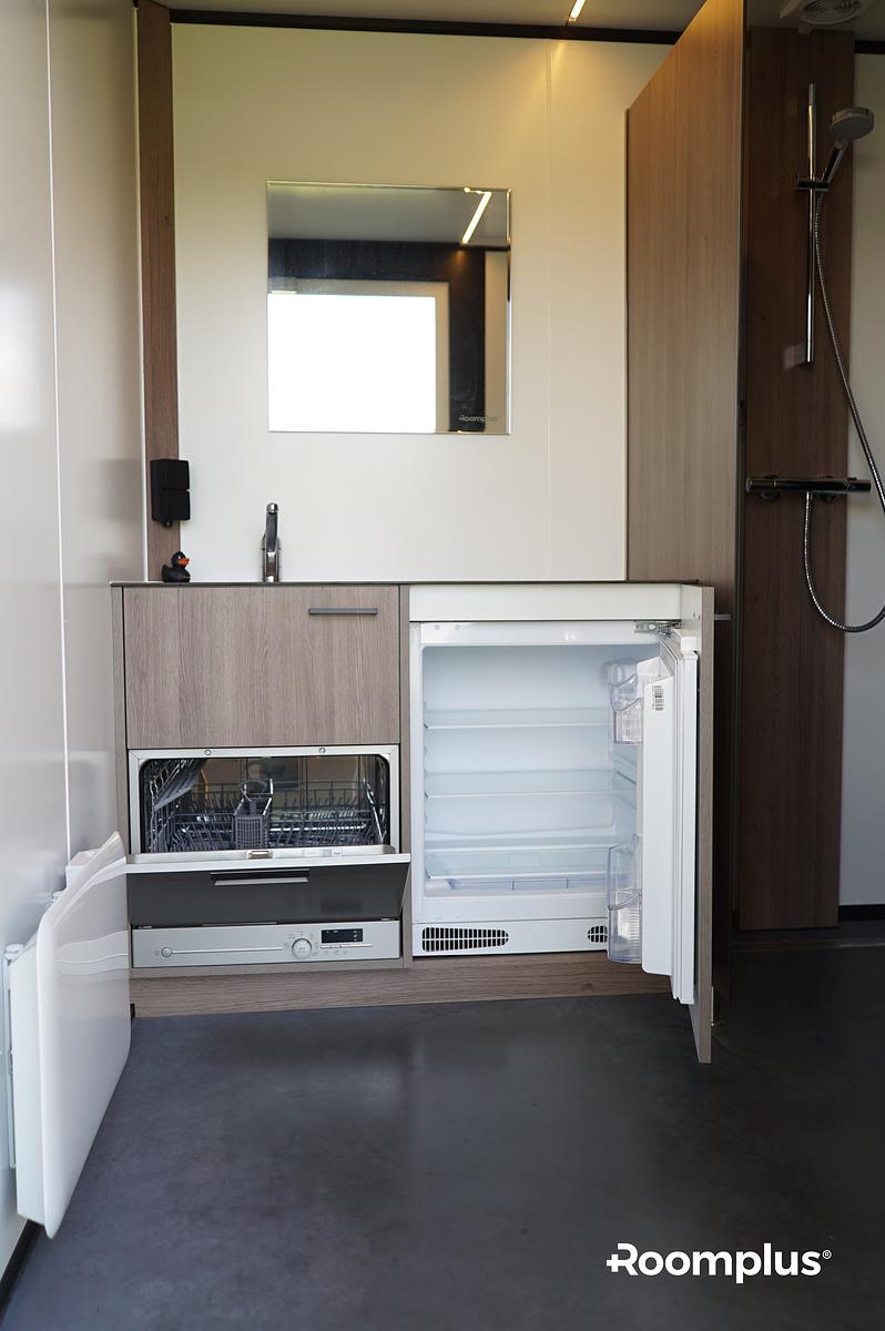 Kampeerplaats met privé sanitair de luxe