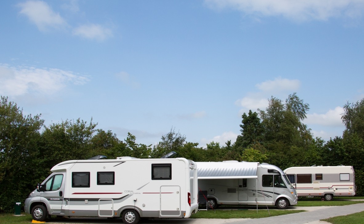 Camperplaats met privé sanitair