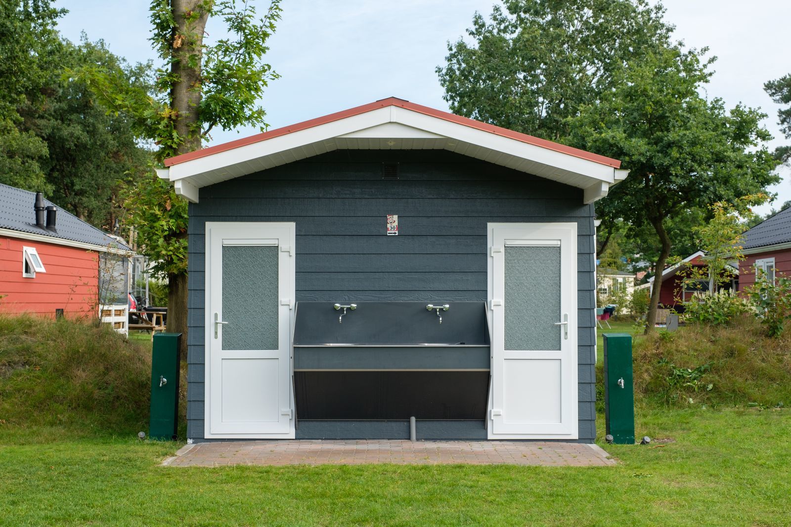 Pitch with private bathroom