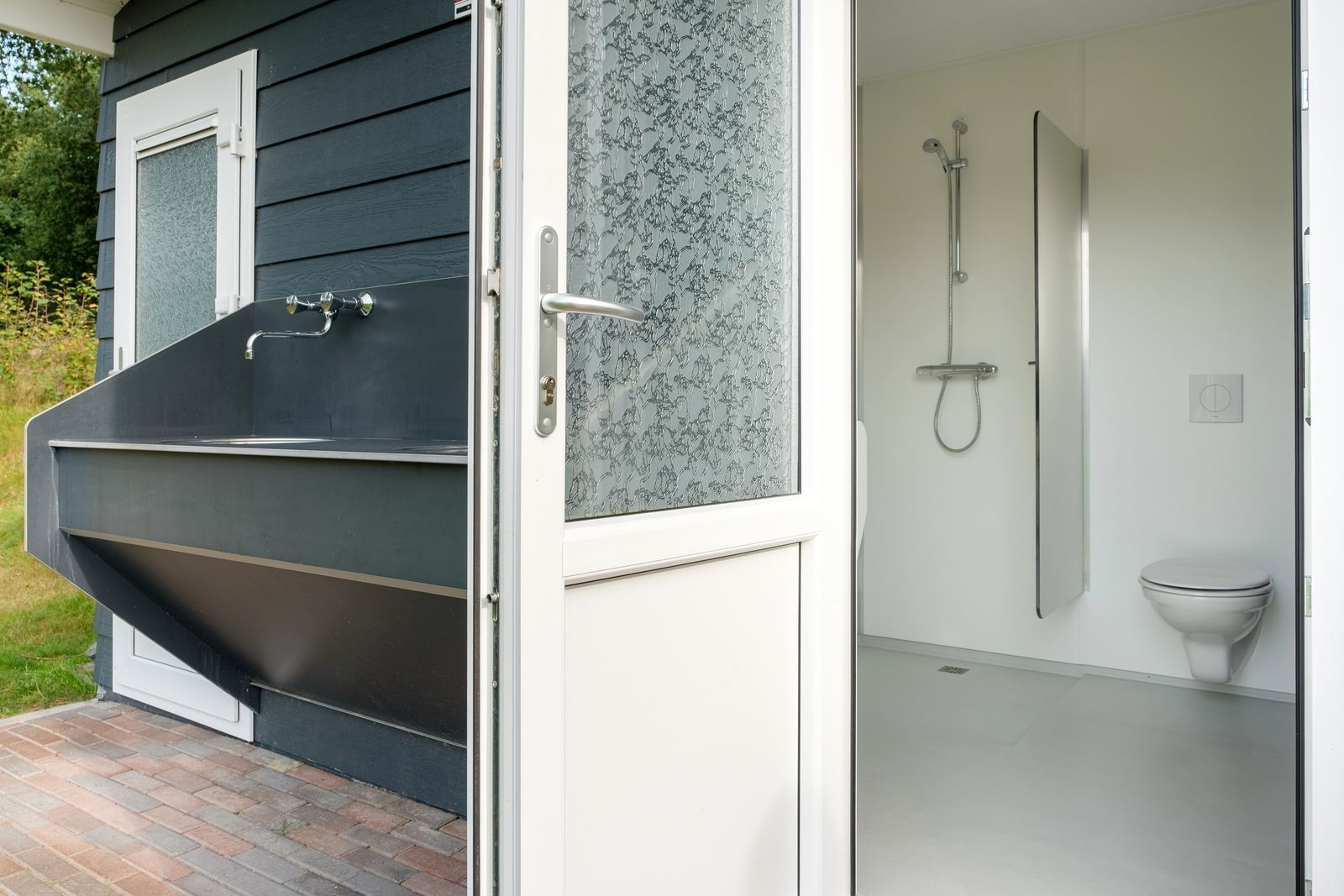 Pitch with private bathroom