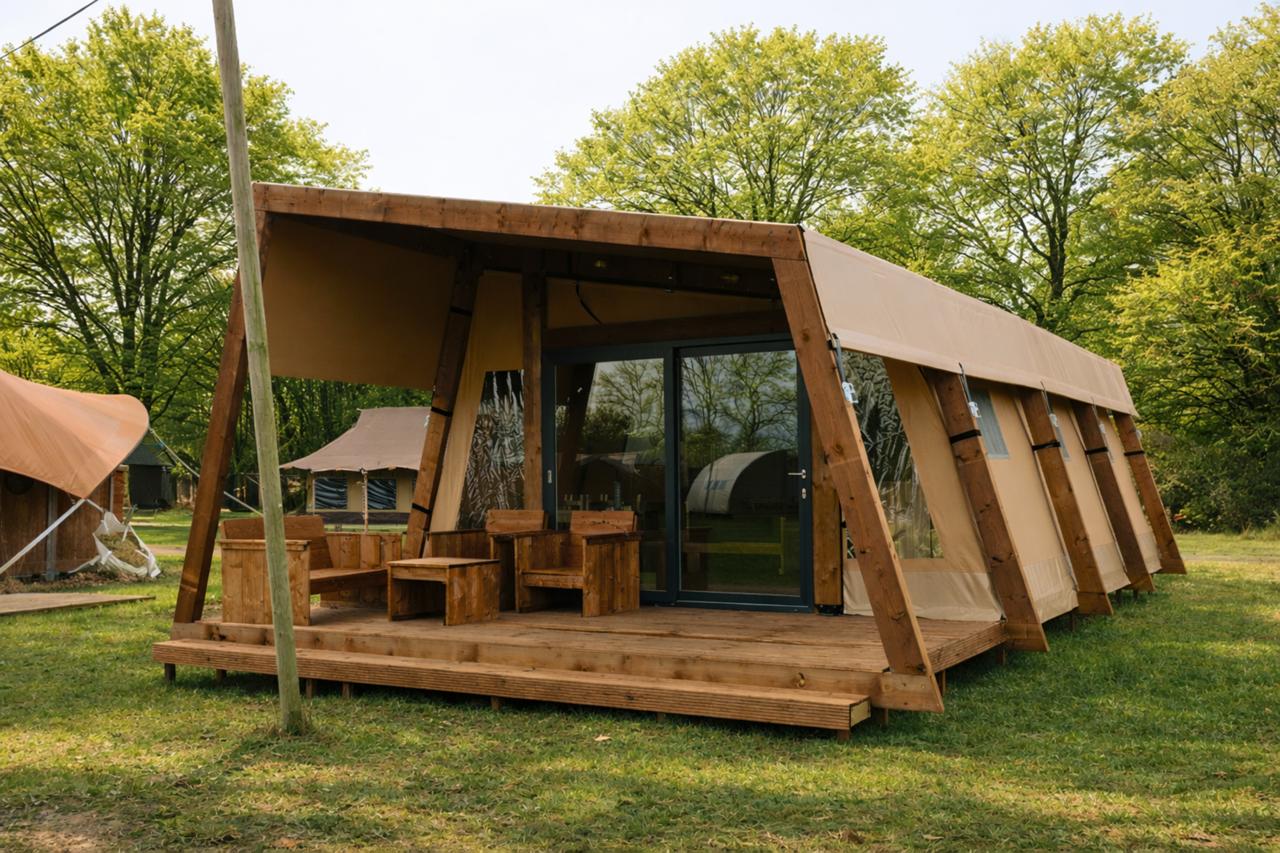 Tribe lodgetent mit privaten sanitären Anlagen | 6 Pers.