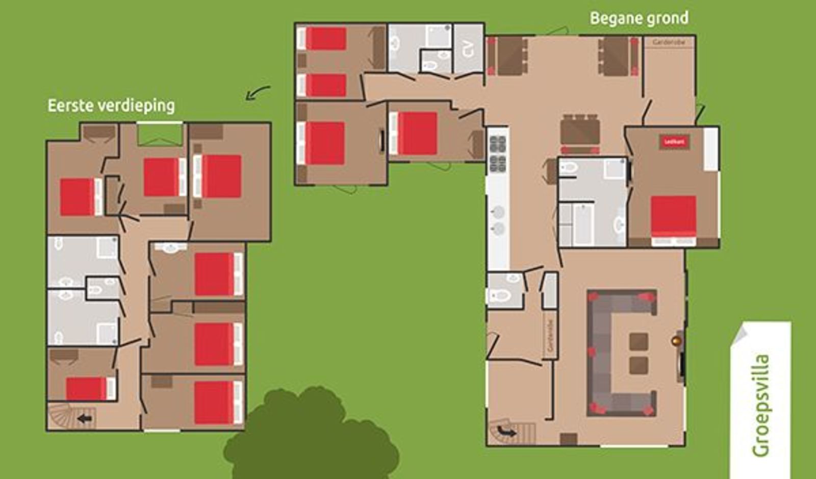 Group Villa for 24 people