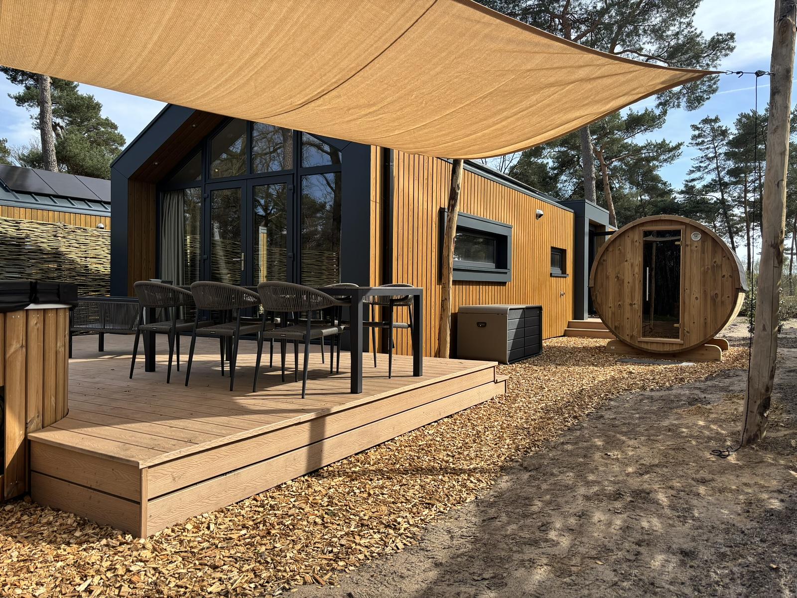 Boslodge met hottub & sauna | 6 pers.