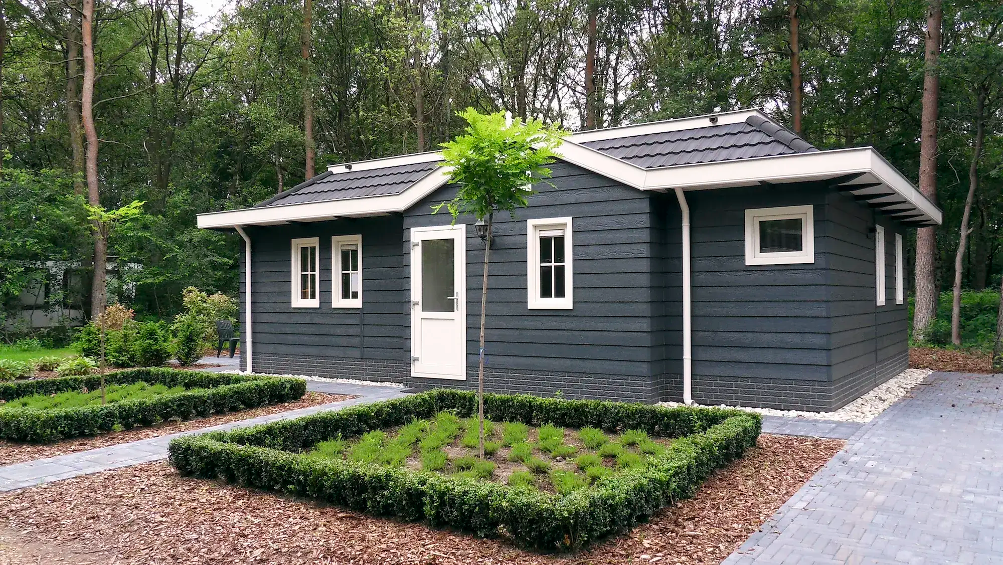 Geräumiges Chalet für 6 Personen mit Hot Tub, ideal für Familien in Drenthe.