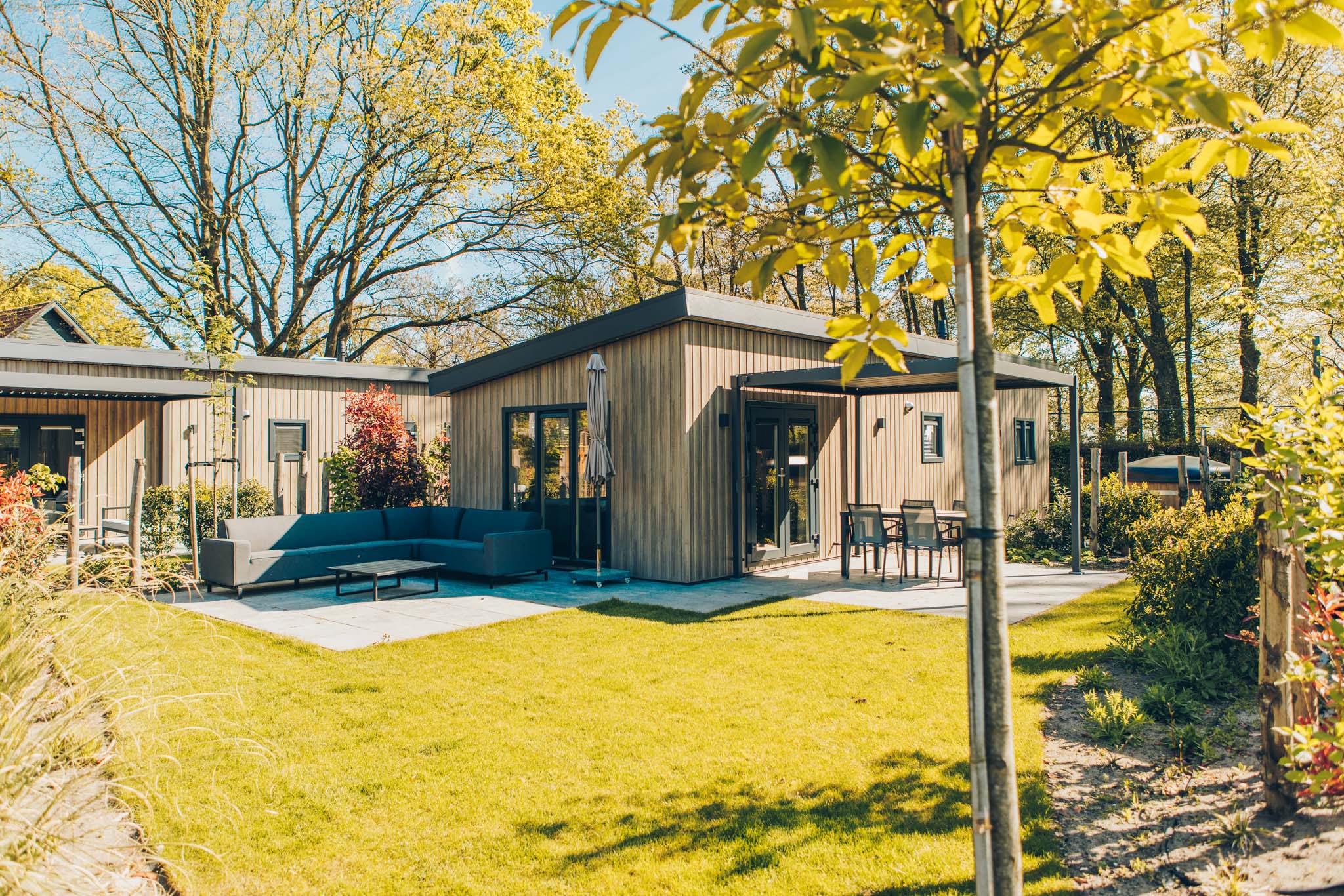 Ferienhaus für 4 Personen in der waldreichen Natur der Veluwe mit Klimaanlage, luxuriöser Pergola und privatem Hot tub – ideal zum Entspannen nach einem Tag in der Natur.