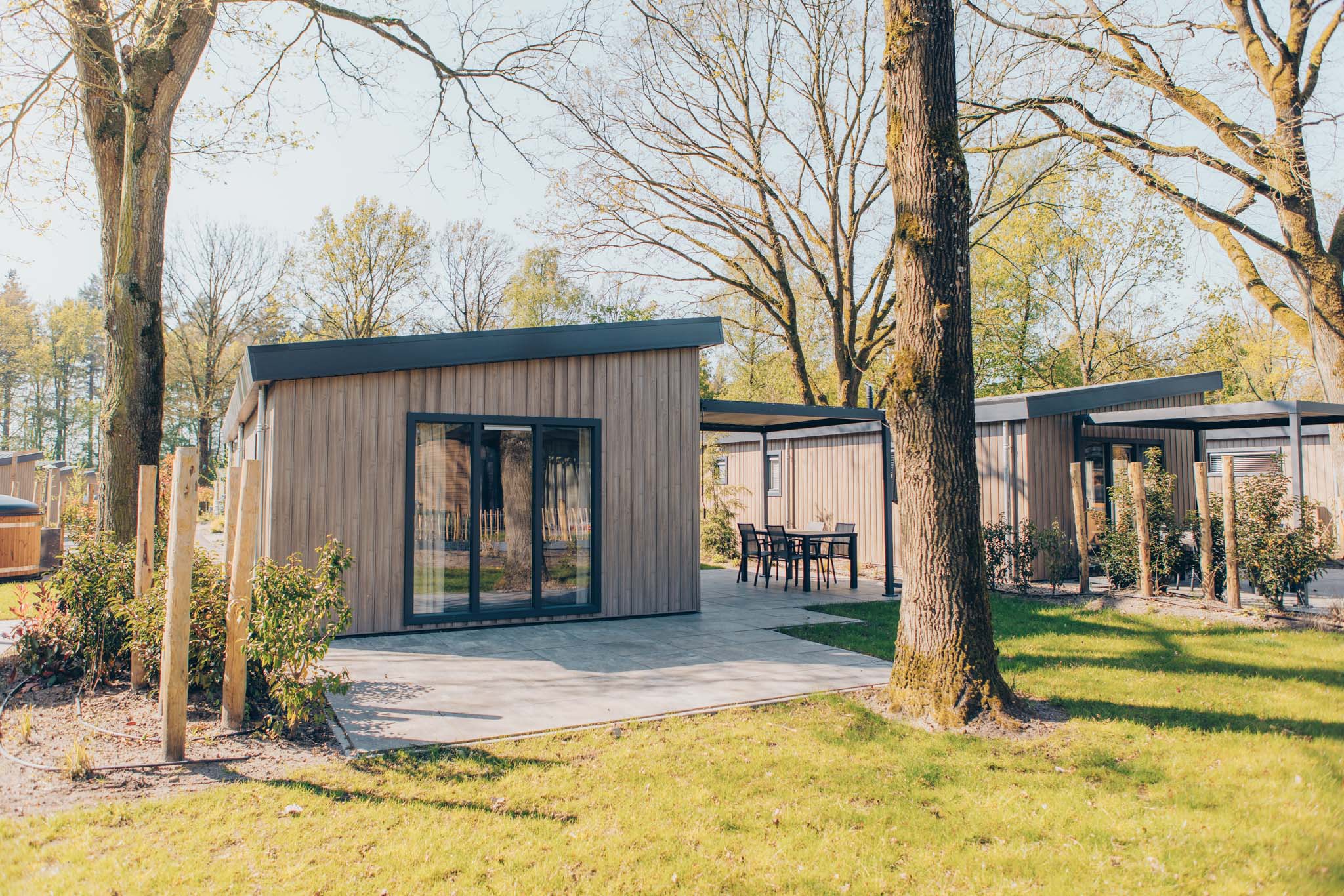 Luxuriöses Ferienhaus für 4 Personen mitten in der waldreichen Veluwe mit moderner Ausstattung, Klimaanlage, stilvoller Pergola und haustierfreundlich.