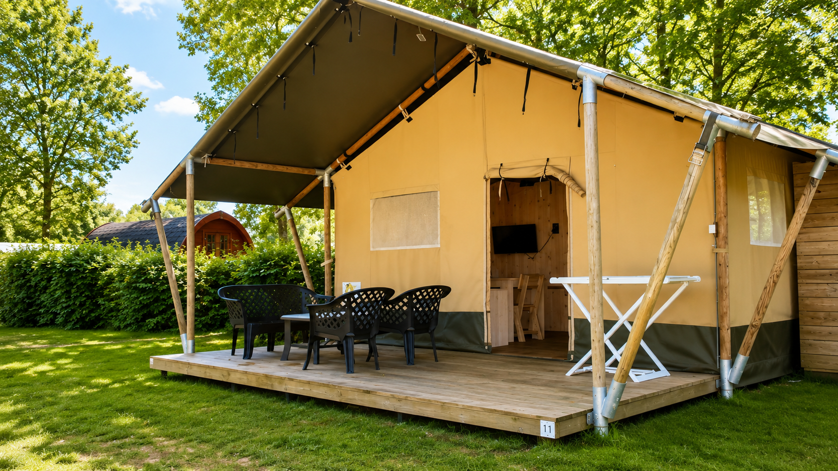 Tenda safari confortevole | 4 persone