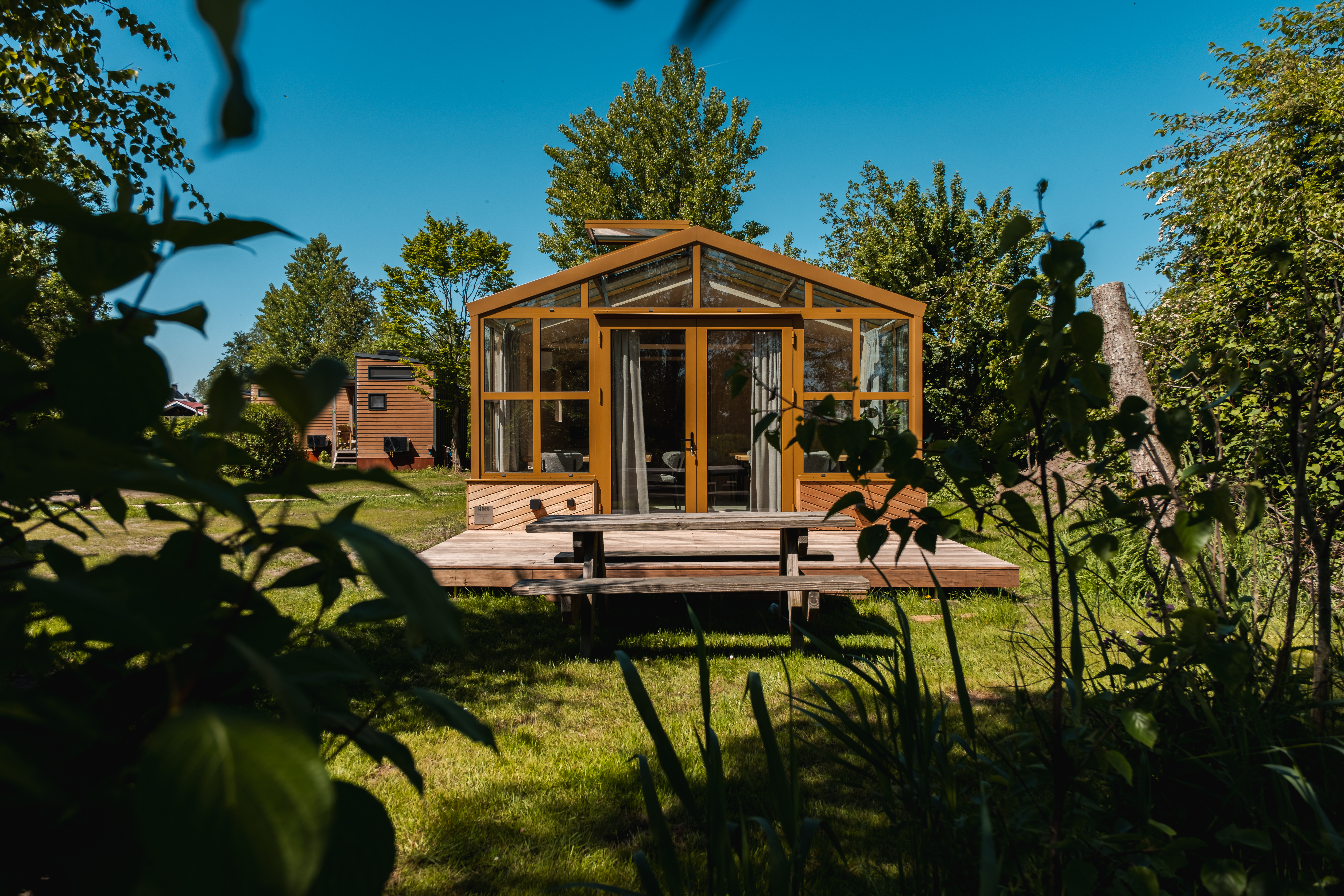 Groepsruimte i.c.m. 4 Tiny Greenhouses (16 personen)