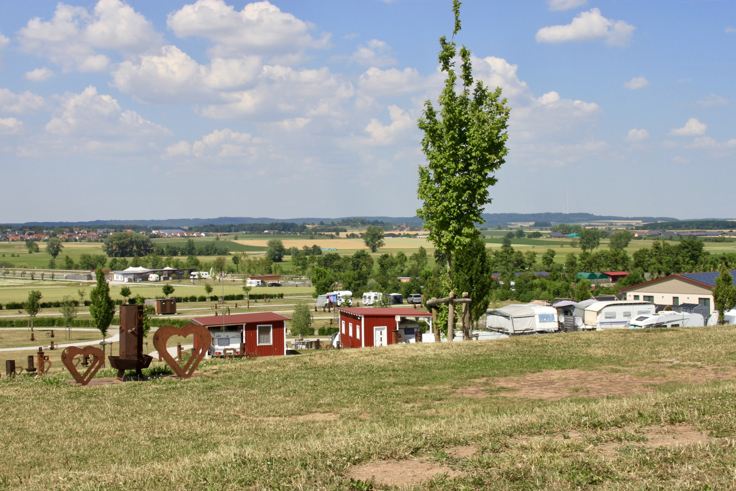 Panorama meadow pitch