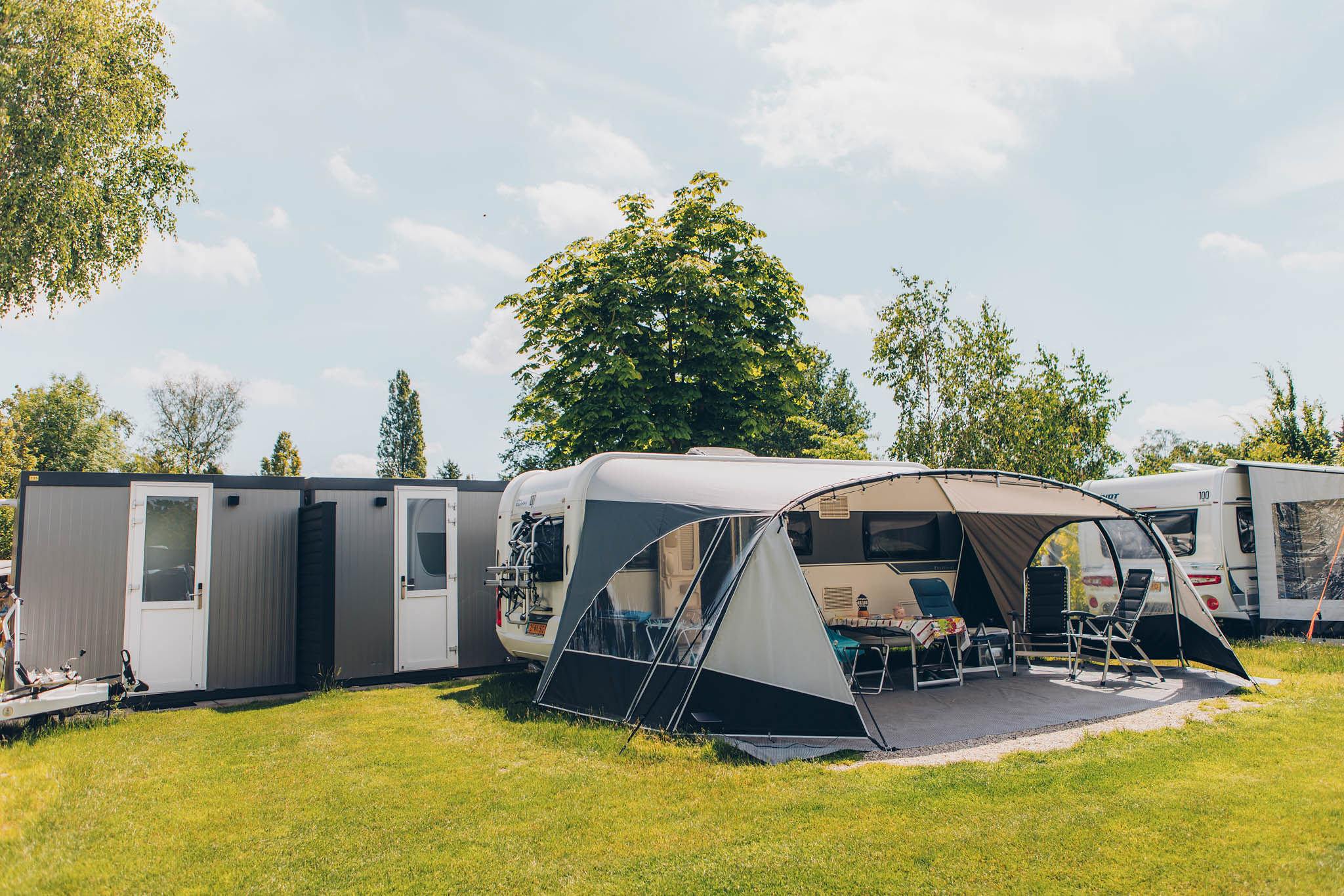Kampeerplaats privé sanitair