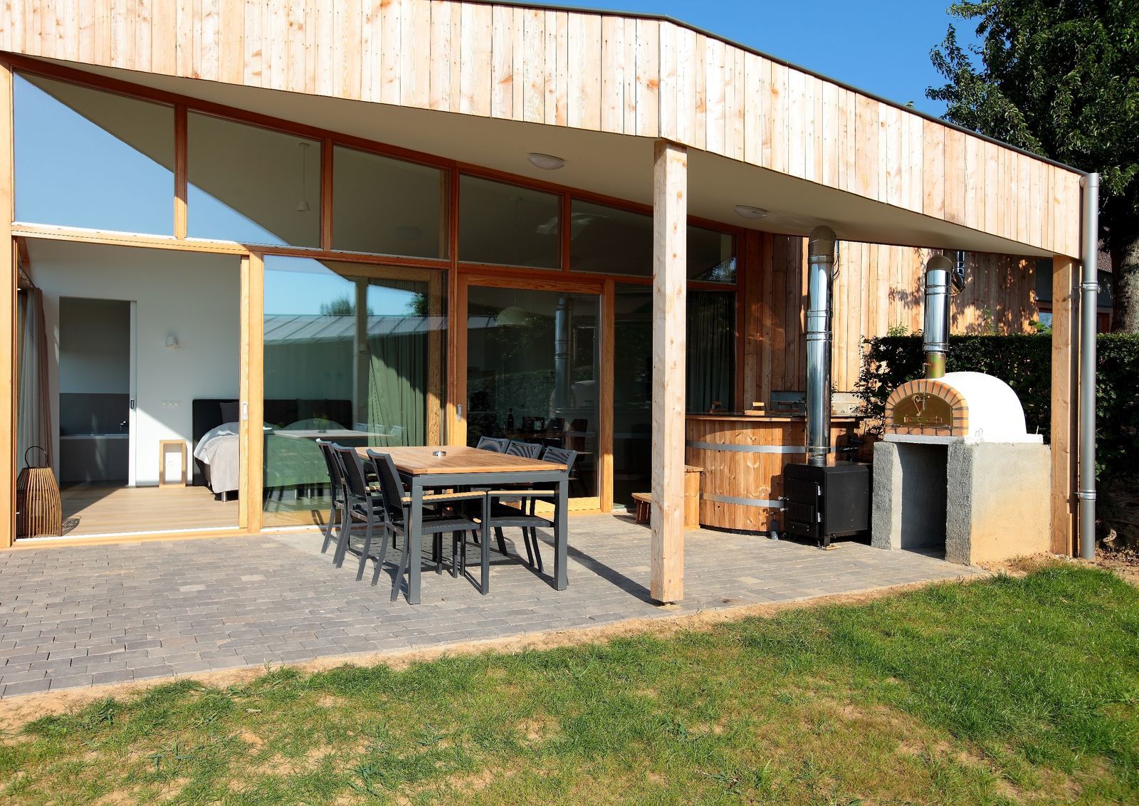 Landgoed St. Geertruid - Natuurloft® Aarde met hottub en pizzaoven