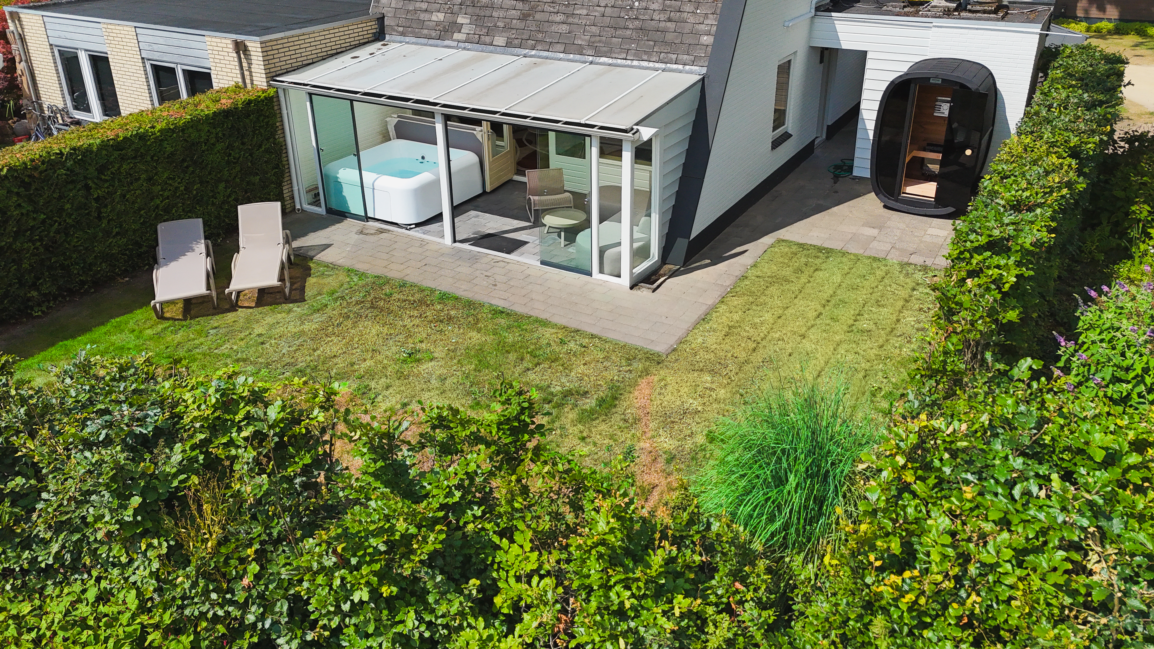 Gemütlicher 4-Personen-Bungalow in der Veluwe mit sonnigem Garten & privater Sauna, Whirlpool. Ideal für einen Familienurlaub oder Wochenendtrip.