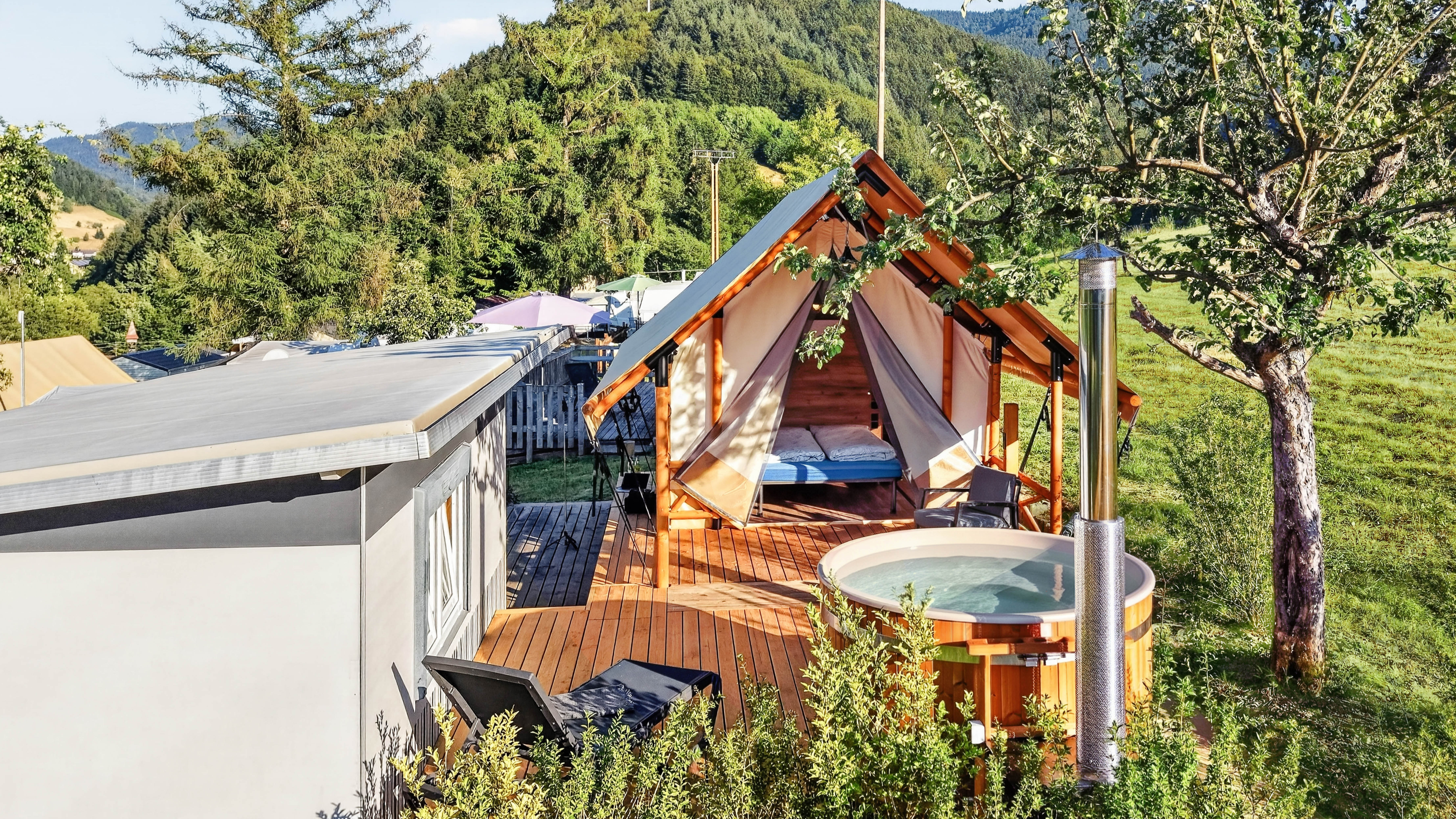 Glamping tent