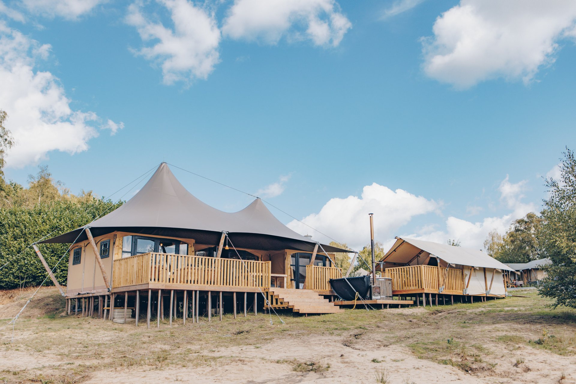 Glamfield Lodge Deluxe con vasca idromassaggio | 6 persone