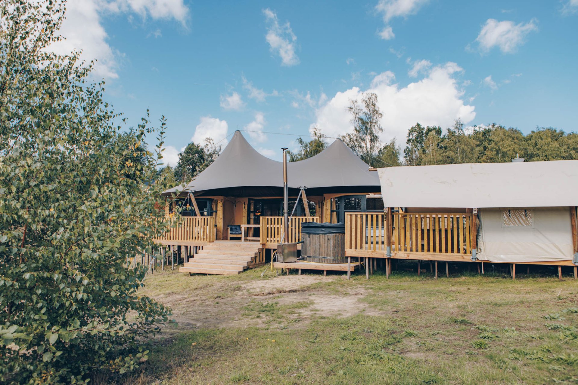 Glamfield Lodge Deluxe con vasca idromassaggio | 4 pers.
