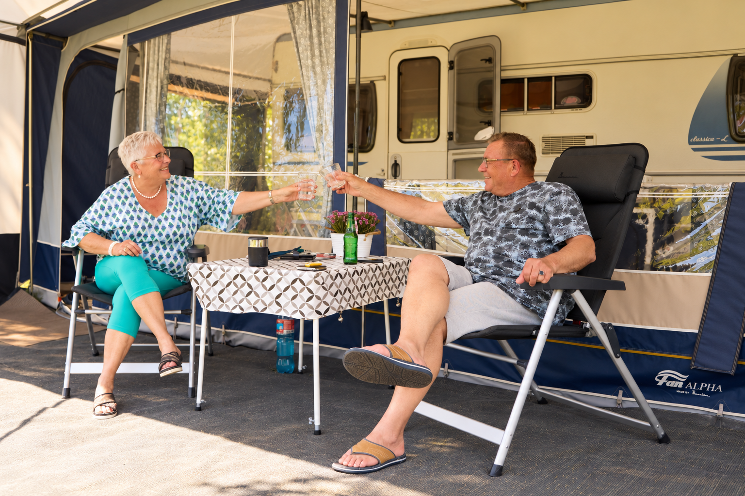 Comfort plus kampeerplaats hondenvrij