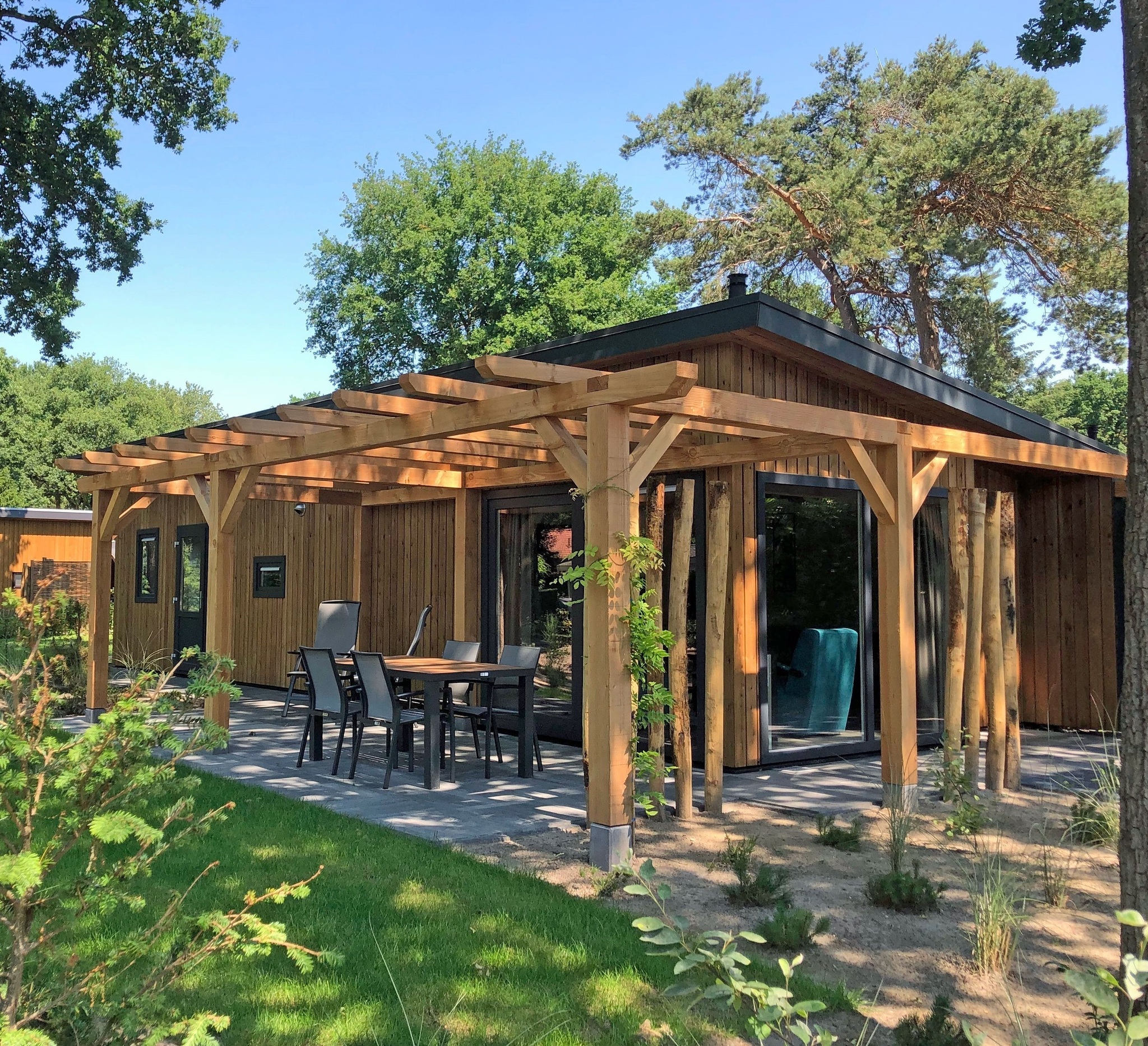 Vakantiehuis met omheinde tuin in Wekerom (Nederland) 2 honden zijn welkom