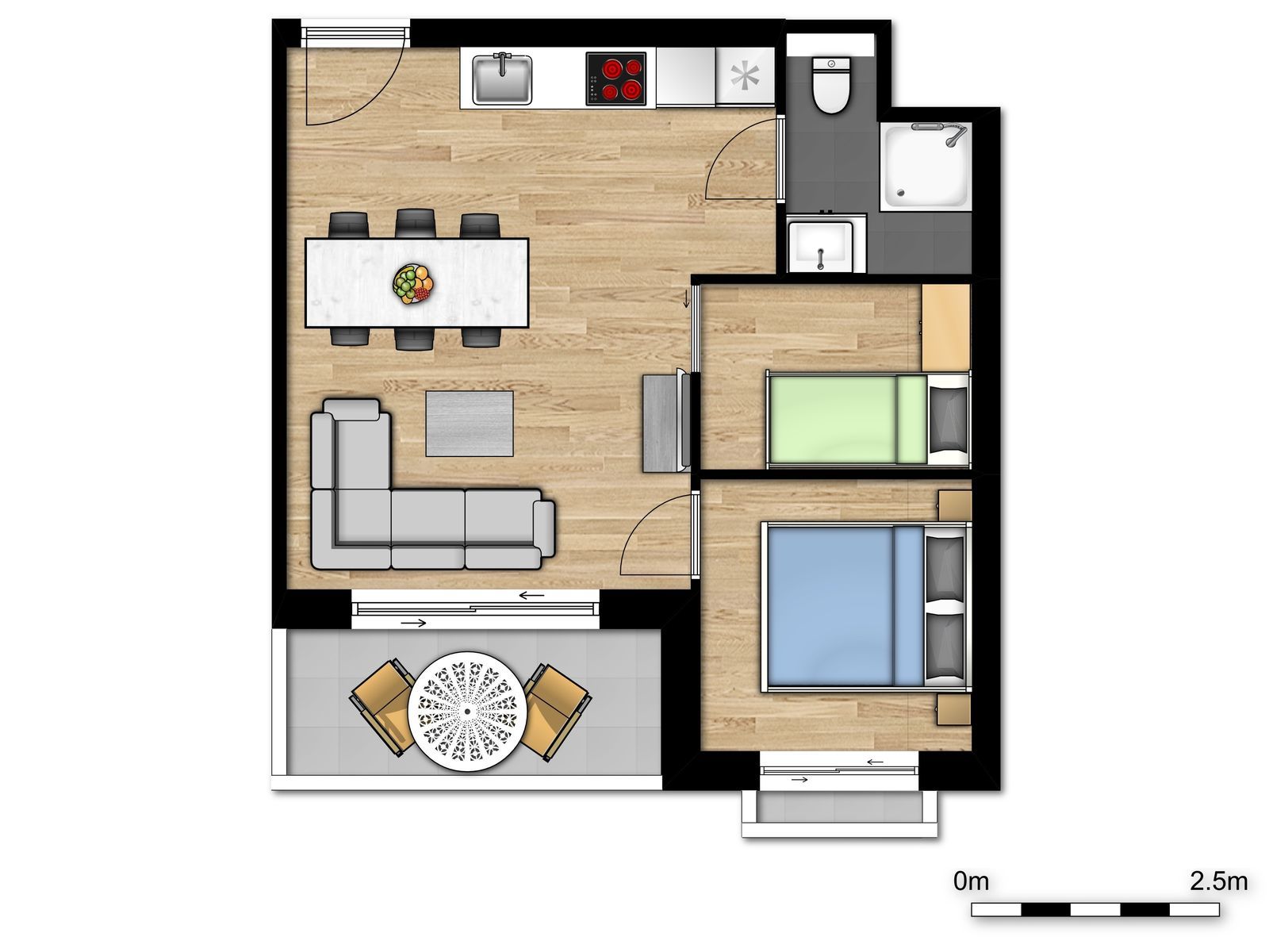 Comfort Suite - 5p | Chambre à coucher - Coin couchage