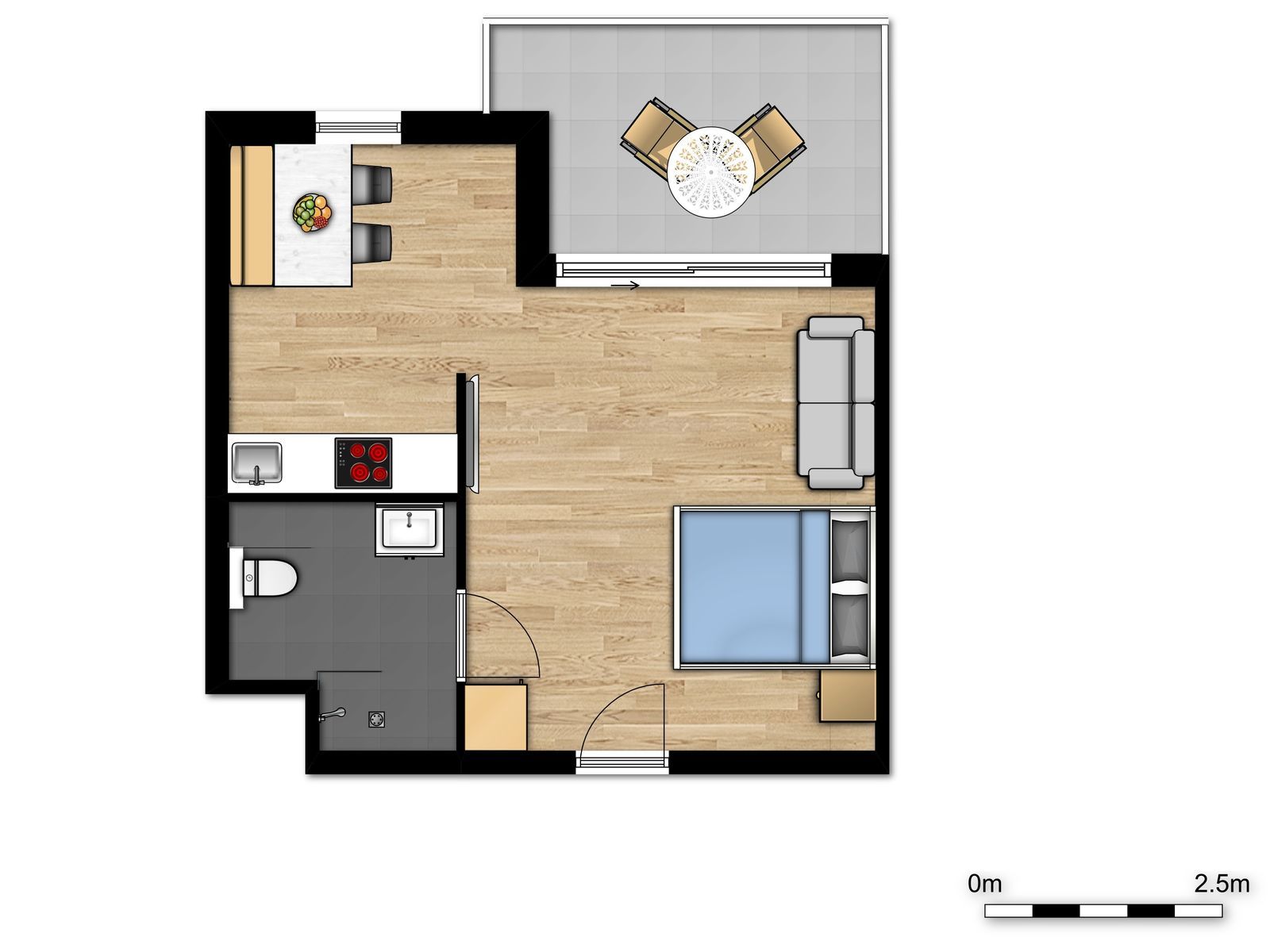 Essential Suite - 2 P | Doppelbett - behindertengerecht