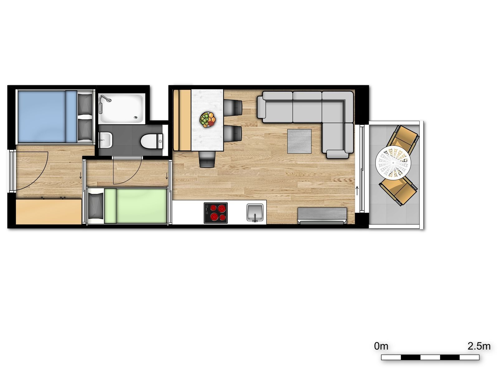 Cosy Suite - 5p | 2 Slaaphoeken